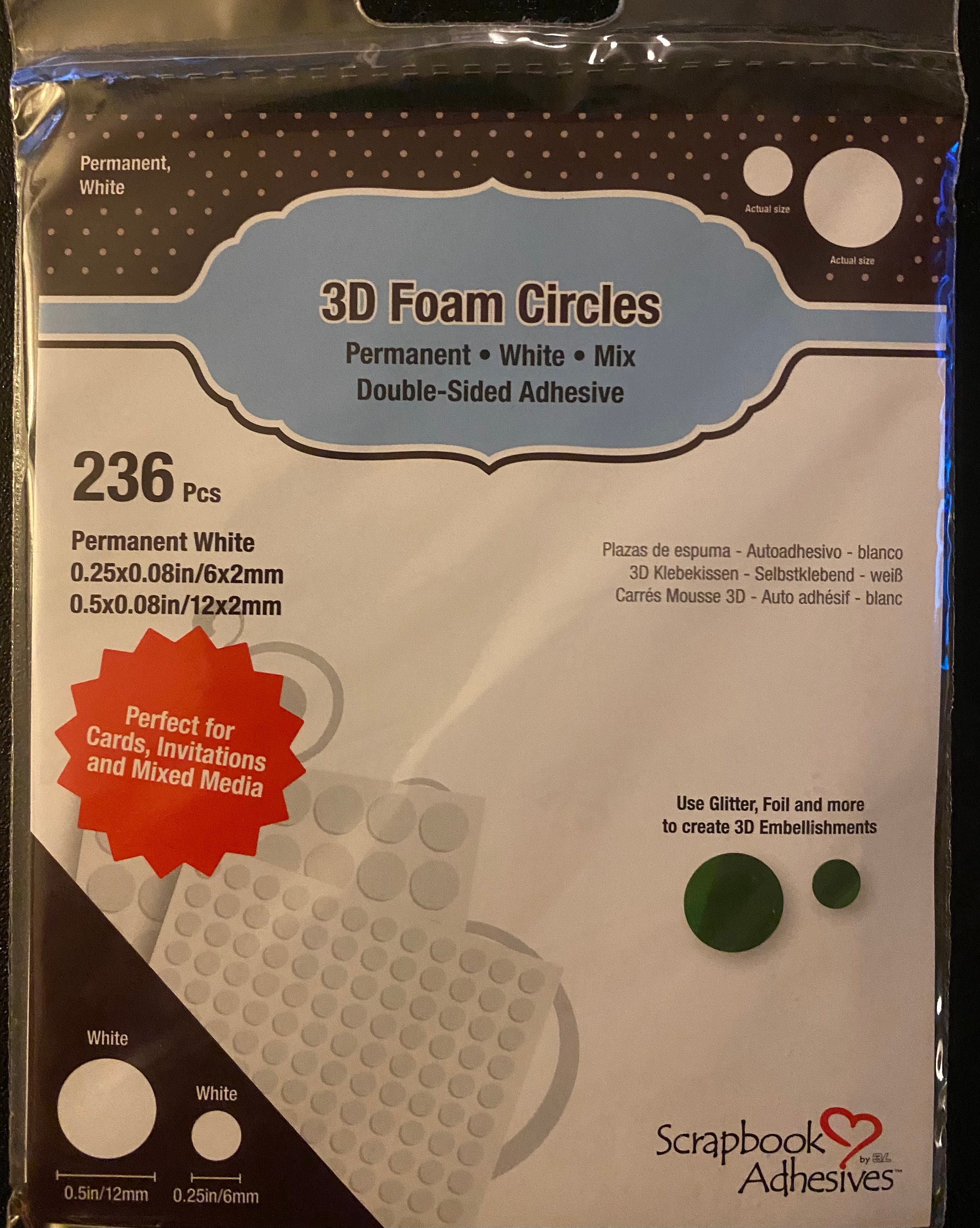 3D Foam Circles Etsy