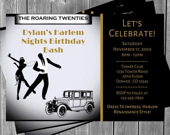 Prohibition Invite Etsy France