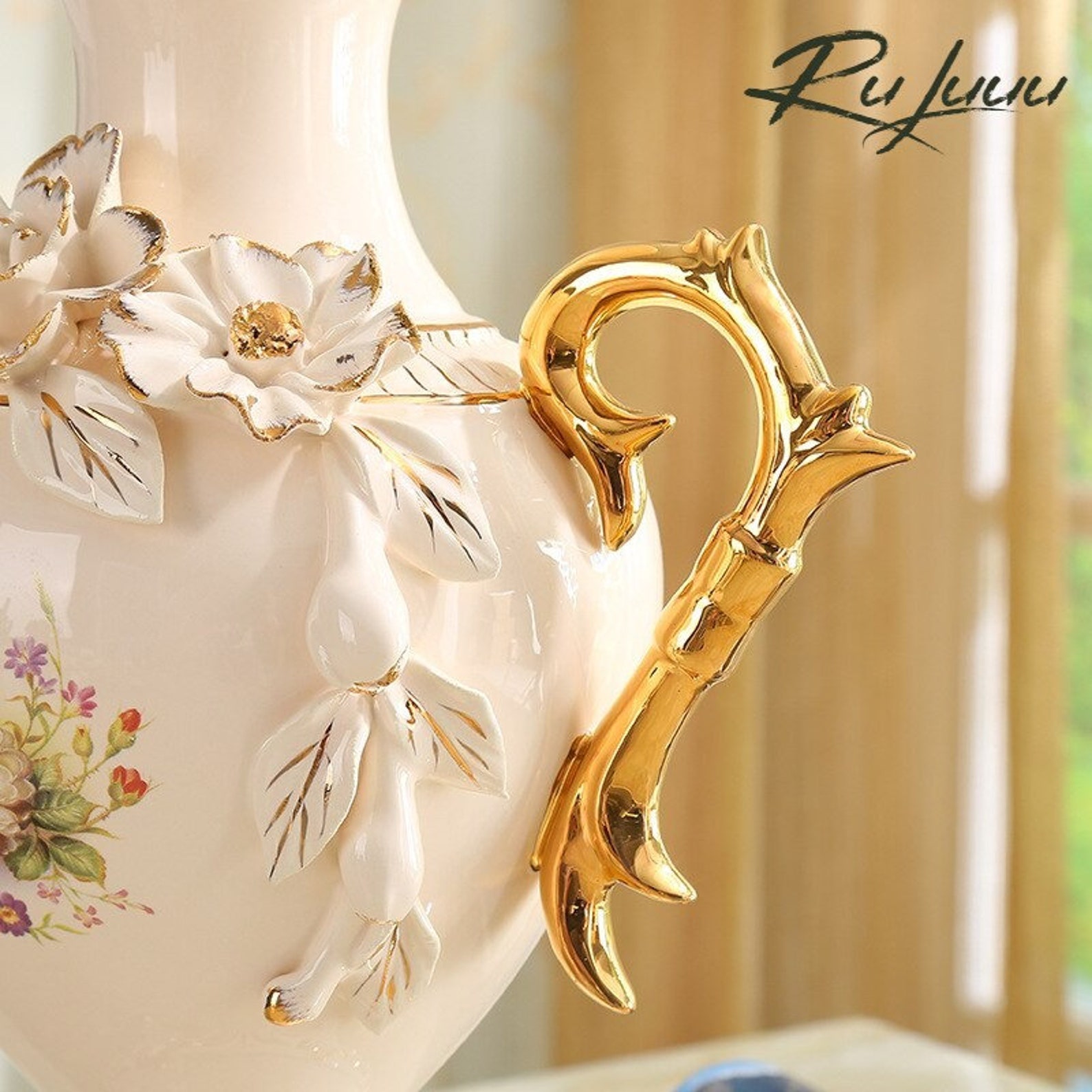 European Style Vintage Ceramic Vase Luxury Handmade Etsy