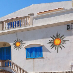 Vintage Metal Sun Wall Decoration Home and Garden Outdoor | Etsy