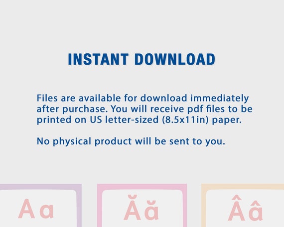 printable vietnamese alphabet flashcards instant download etsy