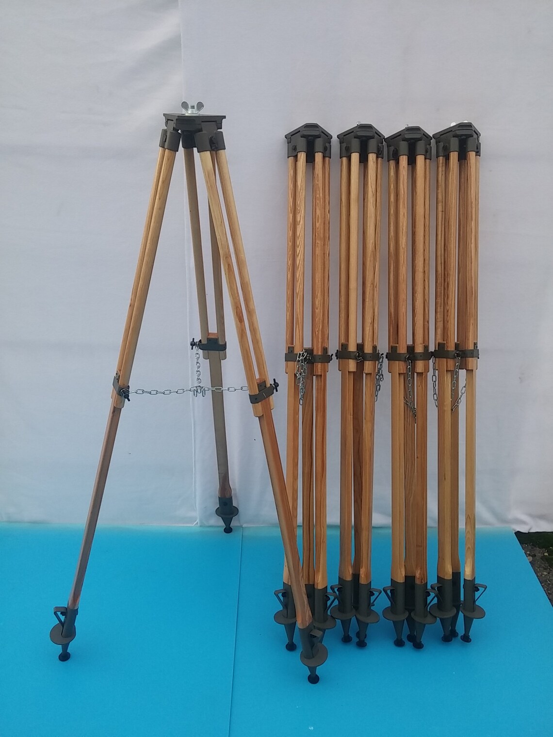 Old Military Wood Tripod for Reflector and Floor Lamp. Etsy UK