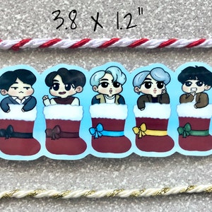 BTS OT7 Christmas sticker