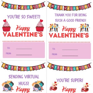 Kids Printable Valentine&#39;s Day Cards