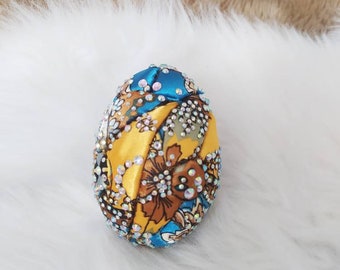 Handmade Kimekomi Easter Eggs, Handmade Easter decorations, Easter ornaments, sparkly, gift for her, gift for him