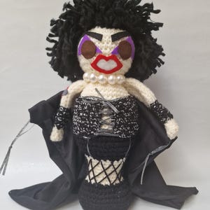 Frank-n-furter inspired crochet doll...from the film The Rocky Horror Picture Show...in just 7 days...I can make you a man!!!!