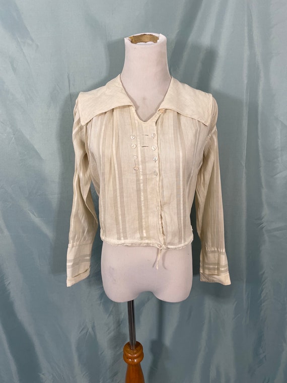 1910s Antique Edwardian Sailor Blouse