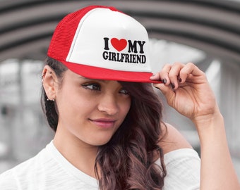 Amo a mi novia Lindo estado de relación basado en texto y cita de compañero de vida Humor Gorra de camionero