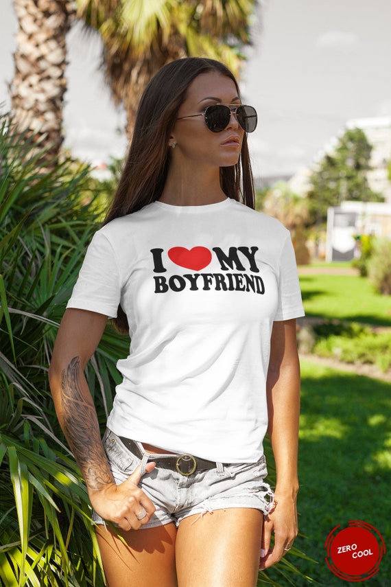 I Love My Boyfriend Cute Text Only Design Relationship Status