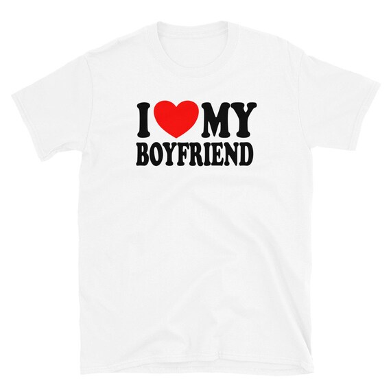 I Love My Boyfriend Cute Text Only Design Relationship Status
