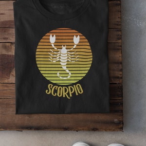 Scorpio Vintage Zodiac Symbol & Zodiac Constellation Astrological Sign Unisex T-Shirt