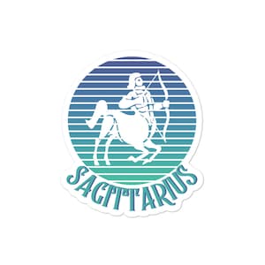 Vintage Boogschutter Zodiac Symbol & Zodiac Constellation Astrologisch Teken Vinyl stickers