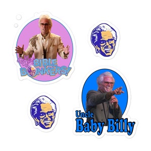 Baby Billy Righteous Gemstones Bible Bonkers TV Show Character Vinyl stickers