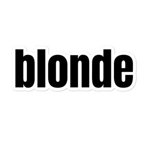 Blondynka Zabawny sarkastyczny Tekst Oparty Opisowy Stan Emocjonalny Naklejki Winylowe