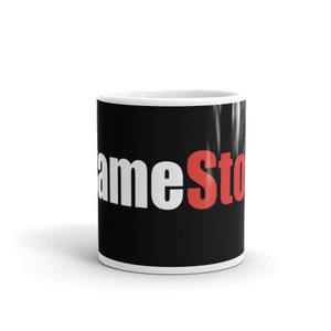 GAMESTONK! Funny Text Based Stock Market Short Sale & Social Media Quote Humor Ceramic Mug