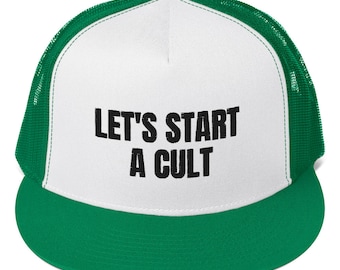 Gorra de camionero Comencemos un culto después de la cuarentena y el humor de la cita del culto generacional