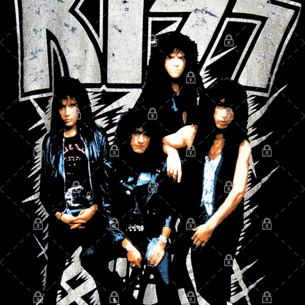 90s KIS-S Hot in The Shade 1990 Tour All Size S-2XL  PNG For Print, Digital download, Sublimation