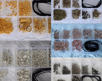 TOAOB 254pcs Beginner Jewellery Making Kits with Gold Plated Findings Round Open Jump Ring and Beads Ideal Gift Set for Handmade DIY Necklace Bracelet Earrings TOAOB 254pcs Beginner Jewellery Making Kits with Gold Plated Findings Round Open Jump Ring and Beads Ideal Gift Set for Handmade DIY Necklace Bracelet Earrings