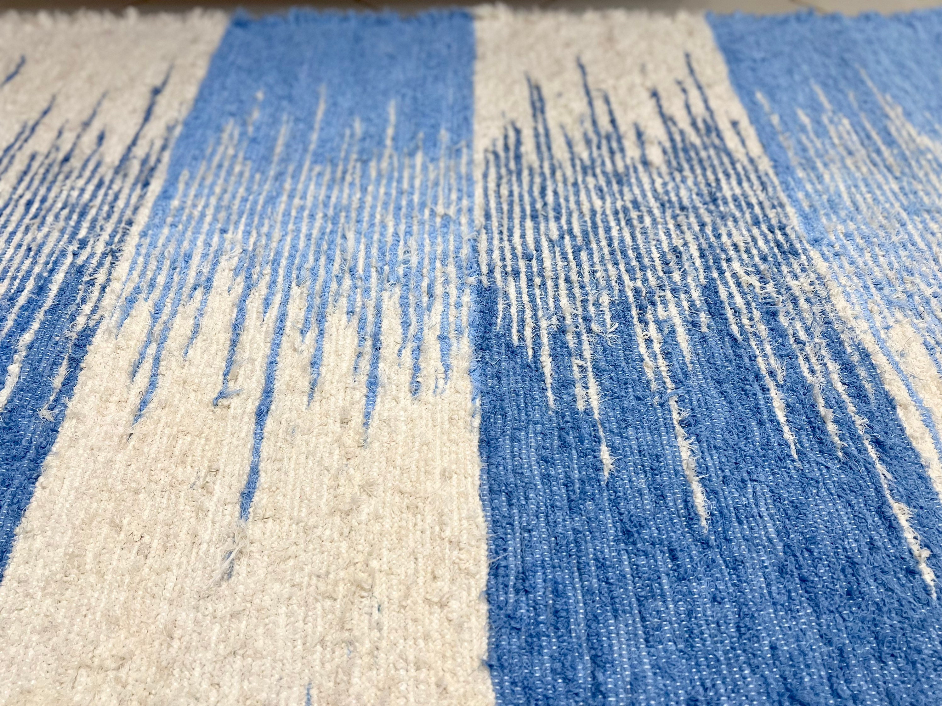 Tapis Artisanal, Lavable Éco-Responsable, Réversible. Décoration Pratique et Originale Pour Votre Ma