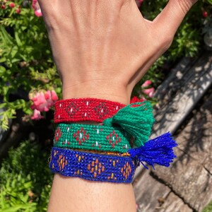 Handmade Embroidered Colourful  Bracelet | Gift For Her | Best Friend Gifts