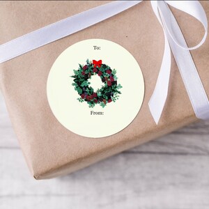 8 Christmas Labels Stickers, Christmas Gift Labels, Holiday Label, Gift Tag, Stickers for Children, Family Christmas Stickers