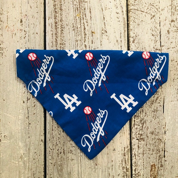 Over the collar dog bandana, Valentines gift for Dodger fan, Dodgers gifts,  Dodgers dog bandana, Dodger fan gift