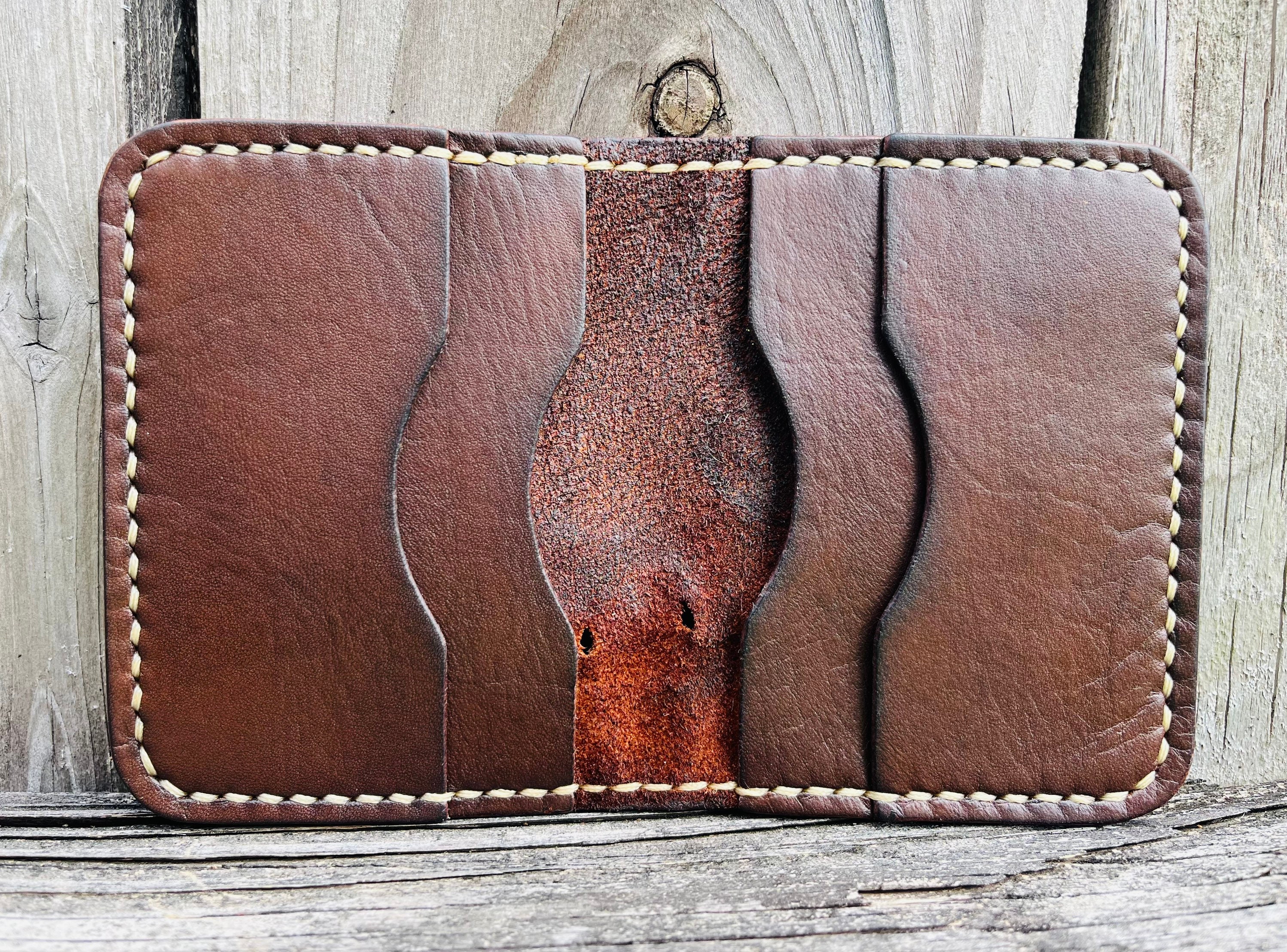 Vintage Louisville Slugger Stopper Model HBG80 Baseball Glove Wallet - Removeable Brass Money Clip - Front Pocket Wallet - Minimalist Wallet
