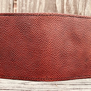 Billetera de cuero vintage Wilson oficial de la NFL Horween, tarjetero y billetera plegable - Pete Rozelle Commissioner - Billetera minimalista