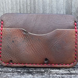 Cartera minimalista con forma de guante de béisbol de Rawlings vintage: cartera con bolsillo frontal