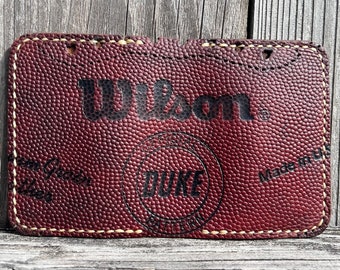 Vintage Wilson NFL "The Duke" Leather Wallet with Money Clip