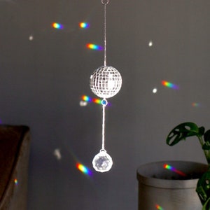 Mini Disco Ball Rainbow Maker Hanger /  Disco Ball Hanger / Prism Maker