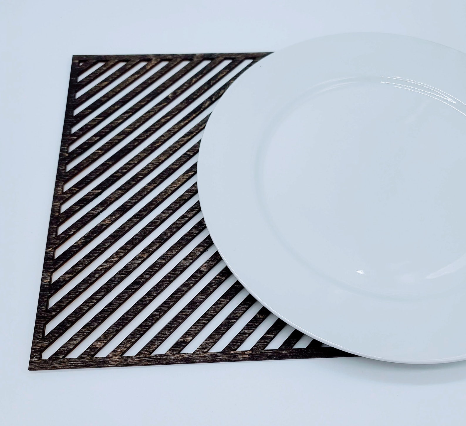 Laser Cut Wood/Acrylic Square & Rectangle Placemats Hot Plate Etsy