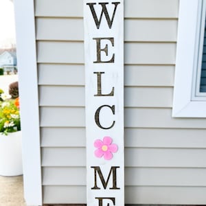 Front Porch Welcome Signs with Interchangeable Seasonal Pieces