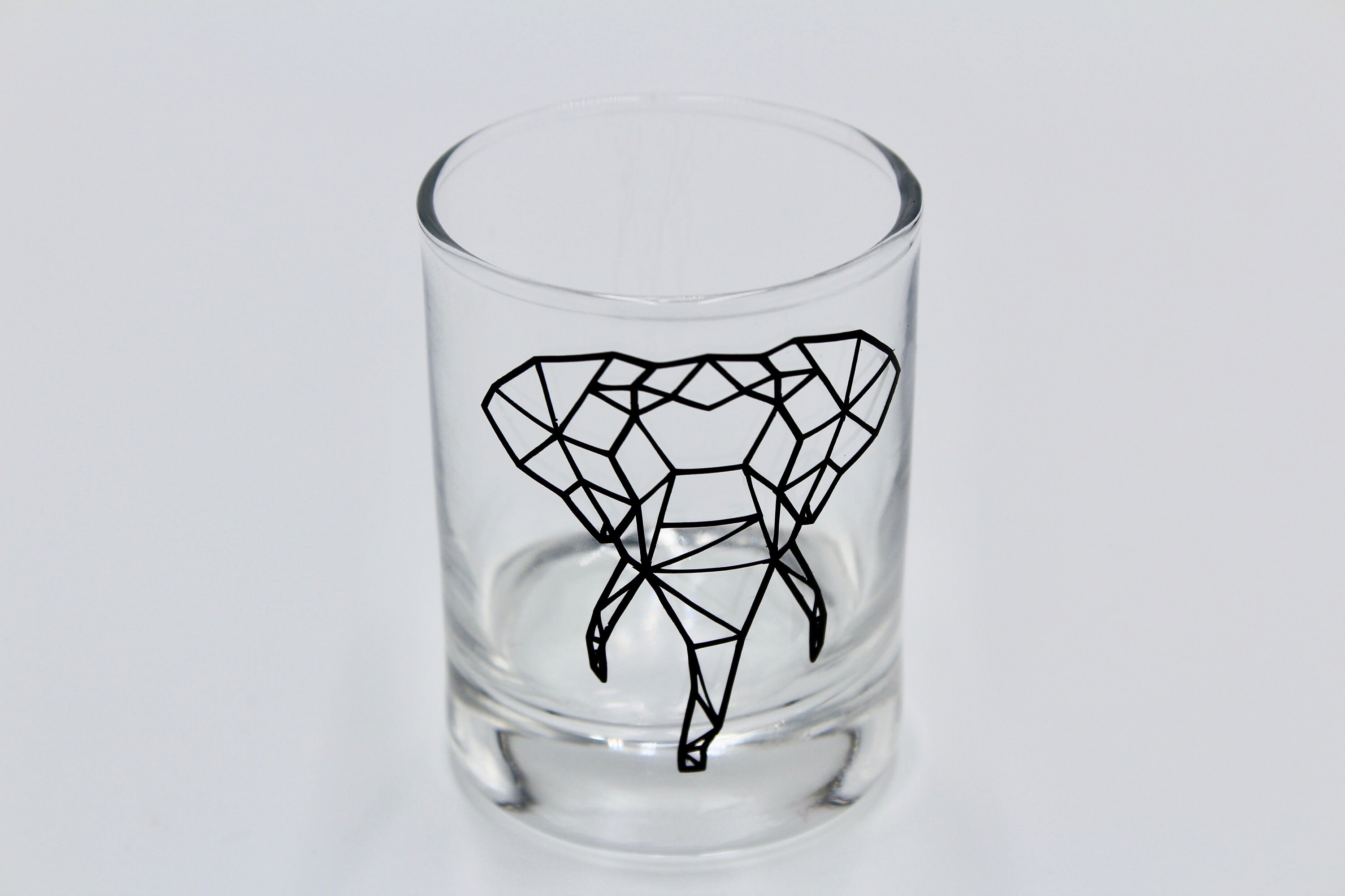 Geometric Shot Glasses Cool Shot Glasses Animal Shot Glass Etsy