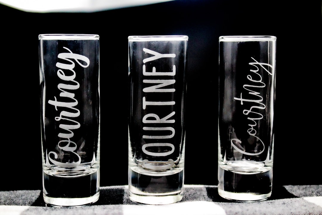 Personalized Shot Glasses Name Shot Glasses Party Shooters Wedding