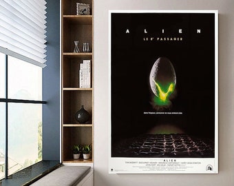 Alien poster canvas movie poster unframe