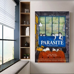Parasite  poster canvas movie poster unframe