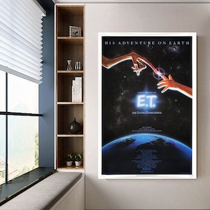 E.T. the Extra-Terrestrial   poster canvas movie poster unframe