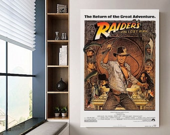 Indiana Jones poster canvas movie poster unframe