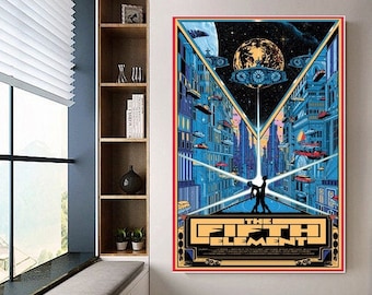 The Fifth Element poster canvas movie poster unframe