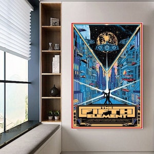 The Fifth Element poster canvas movie poster unframe