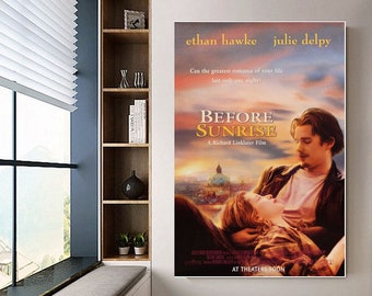 Before Sunrise  poster canvas movie poster unframe