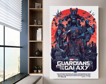 Guardians of the Galaxy poster canvas movie poster unframe