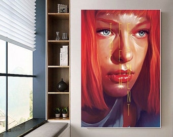 The Fifth Element poster canvas movie poster unframe