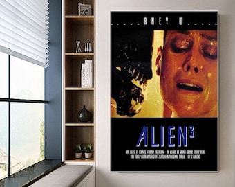 Alien poster canvas movie poster unframe