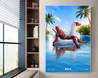 Deadpool 2 poster canvas movie poster unframe