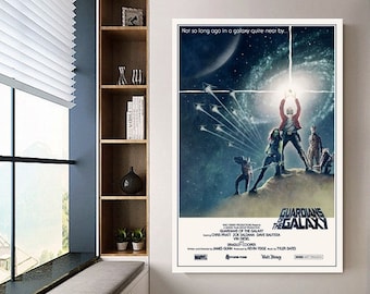 Guardians of the Galaxy poster canvas movie poster unframe