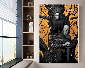 The Seventh Seal poster canvas movie poster unframe