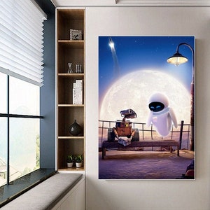 WALL-E poster canvas movie poster unframe
