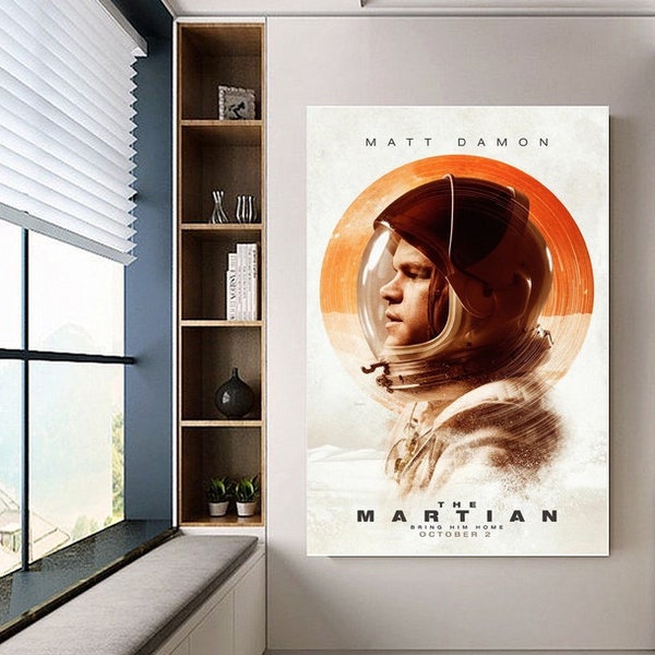 Die Mars-Plakat Leinwand Filmplakat unframe